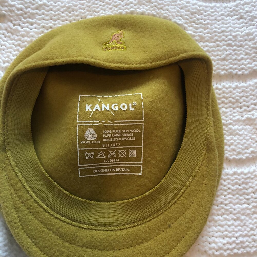 KANGOL Great Britain 100% Wool Cabbie / Newsboy Flat Cap - Picture 4 of 7